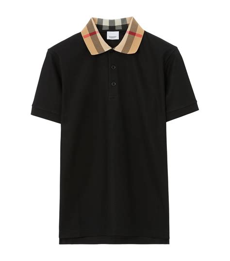 burberry black collared shirt|burberry shirts price range.